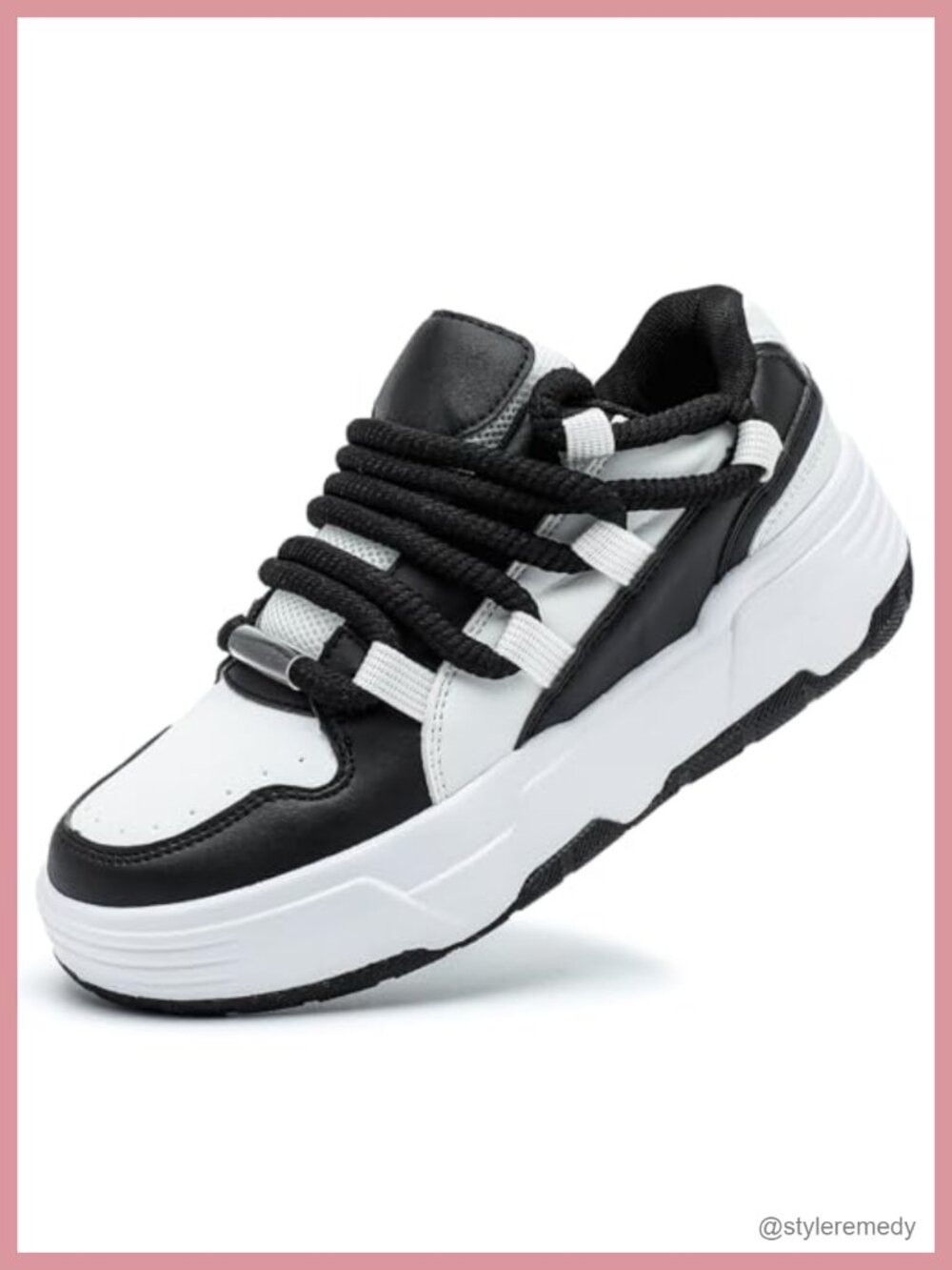 Women's Platform Sneakers Cushioning Non Slip Walking Casual Chunky Shoes